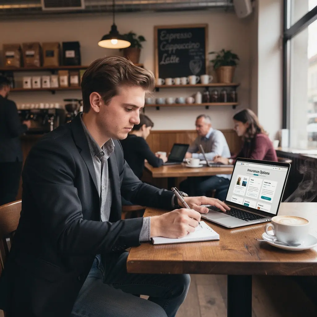 Eine Tabelle, die verschiedene Versicherungsoptionen für Neufahrer vergleicht.